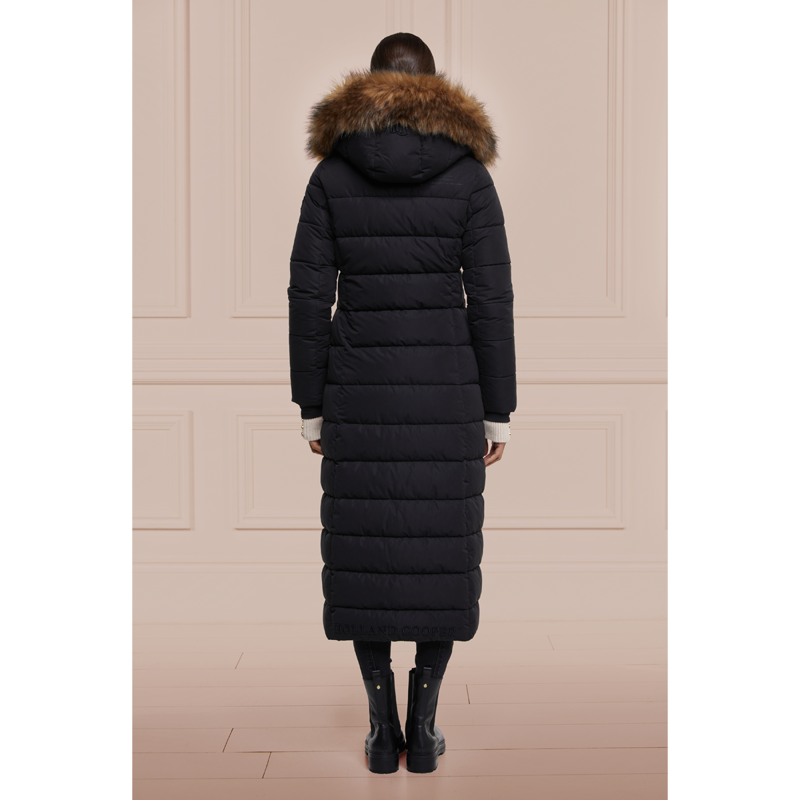 Holland Cooper Stoneleigh Longline Coat - Black-3